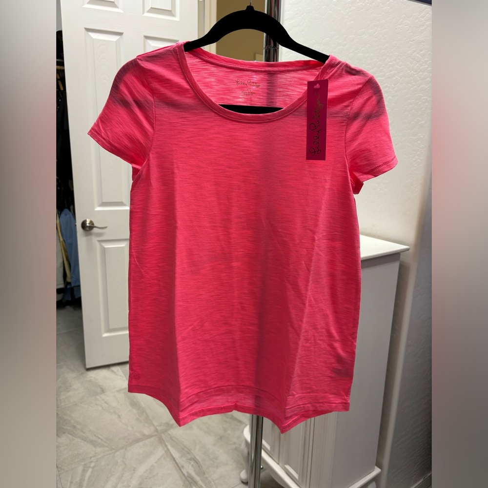 Lilli Pulitzer Etta Scoop Neck T-Shirt NWT